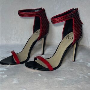 GX by Gwen Stefani Red and Black Heels